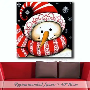 Kādreiz Brīdi Dimanta Glezna Krustdūrienā Sniegavīrs Ziemassvētku Red Hat Pilnu Kvadrātveida Dimanta DIY 5D Mozaīkas Rokdarbi, amatniecība, ASF977