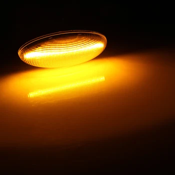 LED Auto Mirgo Sānu Gabarītgaismas Lukturi Sānu Pagriezienu Signālu Lampas Dinamisku Citroen C1 C2 C3, C5, C6 Peugeot 307 206 207 407 107 607