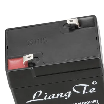 LiangTe Uzglabāšanas Baterijas 6V 4.5 Ah svina-skābes akumulatoru uzlādējamo akumulatoru LED lukturīti, galda lampas apgaismojuma akumulators