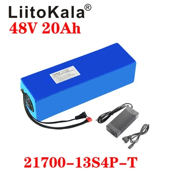 LiitoKala 48V 20ah 21700 5000mAh 13S4P ebike akumulatora 20A BMS 48v baterijas Litija Akumulatoru Elektrisko velosipēdu, Elektrisko Motorollera