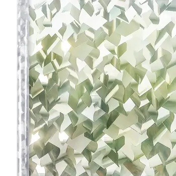 LUCKYYJ 3D Crystal Dekoratīvo Vitrāžu Logu Plēves Removable Self Adhesive Stikla Uzlīmes, Statiskā Piekļauties Līmplēves, Logu Papīra