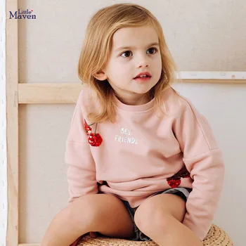 Maz Maven Ziemas Zīmola Baby Boy Apģērbs Gadījuma Kokvilnas Augļu Dzirksti Biezs Silts Toddler Meitene Džemperis Bērni 2-7 Gadus C0360