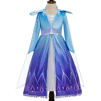 Meitenes Ana Elza 2 Kleitu Elza Kostīmu Princese Meridar Bērniem Saģērbt Bērnu Halloween Puse Modes Apģērbu