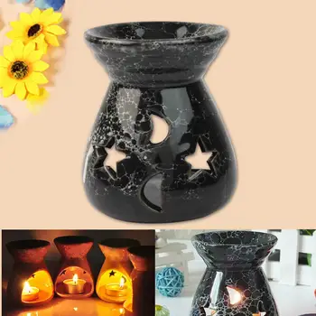 Melnās Keramikas Eļļas Degļi Lavandas Aromterapijas Smaržas Dāvanu Smaržu Svarīgi
