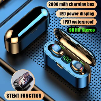 Mini Bezvadu Austiņas Ūdensizturīgs Bluetooth 5.0 Austiņas TWS auss Sporta Earbuds Austiņas iPhone Xiaomi Samsung HD Zvanu