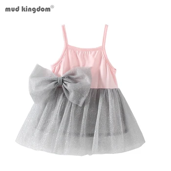 Mudkingdom Baby Girl Dress Loku Piedurknēm Spageti Šifona Tutu Princešu Kleita Cute Sweet Baby Meitenes
