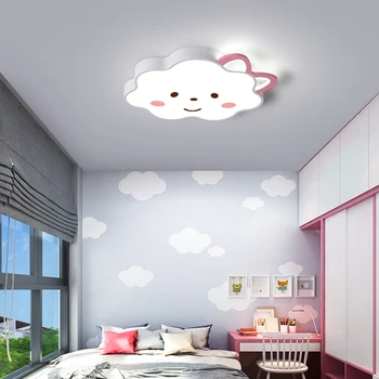 Mūsdienu Led Griestu Gaismas Guļamistaba, dzīvojamā Istaba Home Deco Multfilmas rozā iedomātā Griestu lampas bērnu guļamistaba Baby zēni meitenes
