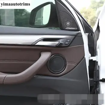 Oglekļa Šķiedras Izskatu, Interjeru, Pārbūvi Komplekts BMW X1 F48 2016 - 2020 Pusē Automašīnas Durvis Stereo Skaļruņu Audio Skaņas Skaļrunis Vāciņš Melns