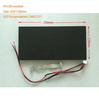 P4 LED Modulis iekštelpu 64*32 pikseļu pantalla led 256*128mm hub75 led zīme SMD led RGB matricu HD Taksometru diožu video sienas posms