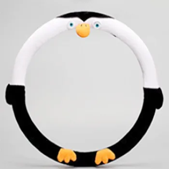 Panda stūre segtu Plīša Pingvīns Stūre Vāka Karikatūra stūres rats Segumu