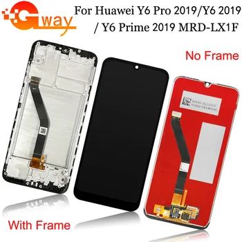 Par HUAWEI Y6 2019 LCD Displejs, Touch Screen Digitizer Spair Daļā, Huawei Y6 Pro 2019 Y6 Ministru 2019 LCD+Rāmis Godu 8.A LCD