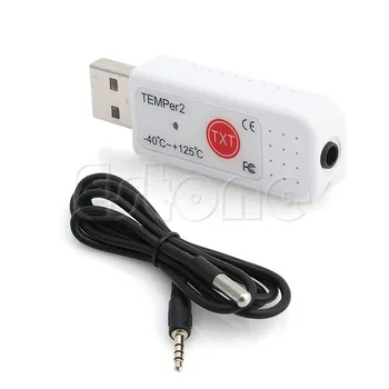 PC TEMPER2 Sensors USB Termometru, Higrometru, Temperatūras Datu malkas Cirtējs Ieraksti