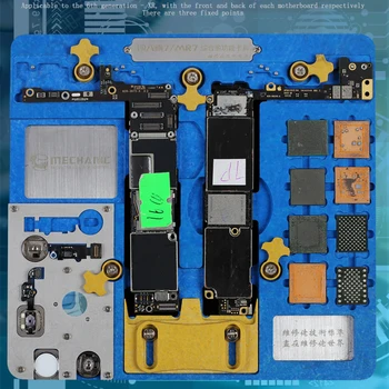 PCB Turētājs Remonts Armatūra iPhone XR/8P/8/7P/7/6SP/6S/6P/6/5S Mātesplati A7 A8 A9 A10 A11 A12 pirkstu Nospiedumu Remonts Platforma