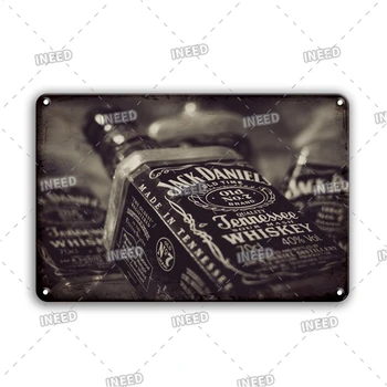 Personības Viskijs Jack Metāla Plakātu, Gleznu Zīme Vintage Cola Metāla Skārda Zīme Retro Bārs Krogs Virtuves Sienas Uzlīmes, Dekori Plāksne