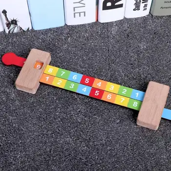 Pirmsskolas Bērnu rotaļu Koka maty rotaļlietas iestatīt pulksteni abacus Tangram Matemātikas valdnieks bērnu lerarning Educatioanl Koka rotaļu instrumentu komplekts Bērniem
