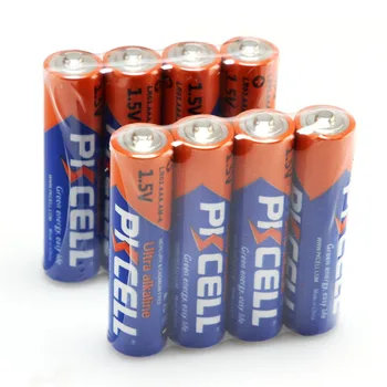 PKCELL 16Pieces AAA 1,5 V LR03 AM-4 Triple Sārma Akumulatoru, Taras Viena Baterija