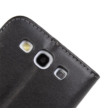 Pu Ādas Lietā par Samsung Galaxy S3 Mini Retro Aizsardzības Maciņš Flip Cover Case for Samsung Galaxy S4 Mini GG
