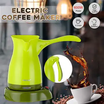 Pārnēsājamas Elektriskās Kafijas automāts turku grieķu Kafijas Automāts 220V Espresso Tējas Moka Pot, Pārtikas Klases ABS Tējkanna Anti-slīdēšanas Pamatne