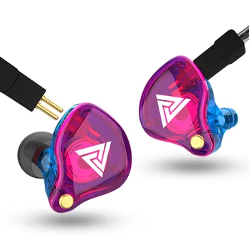 QKZ VK4 Austiņas 3,5 mm Vadu Earbuds Sporta HIFI Bass Trokšņa Slāpēšanas In Ear Austiņas, Noņemams Kabelis Radioaustiņa