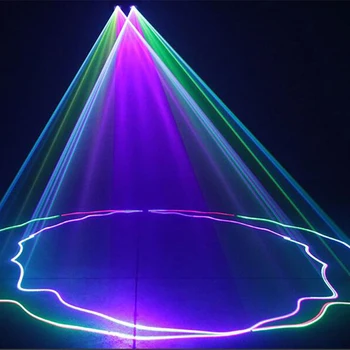 RGB DMX512 Lāzera Līniju Skeneris Posmā Spēkā Projektoru DJ Deju Bārs Xmas Party Disko Šovs 25W Noenname_Null