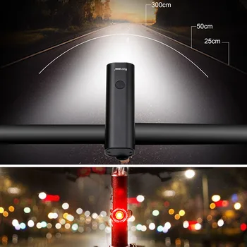 RIETUMU RITEŅBRAUKŠANAS Ūdensnecaurlaidīgs Velo Gaismas 200 Lm USB Lādējamu Lukturu Taillight LED Velo Lukturi Kalnu Velosipēds Flash Gaismas