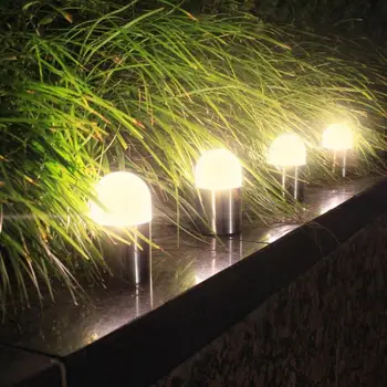 Saules gaismā ārpus telpām LED cilindrisku mini puslodē zālienu lampas ūdensizturīgs dārzu, pagalmu, parka ceļu, koridors, dekoratīvie