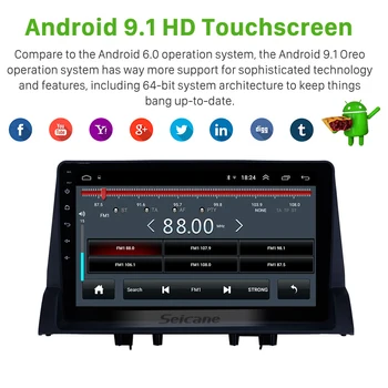 Seicane Android 9.1 Ram 2GB Automašīnas Radio, GPS, Stereo Atskaņotāju 2002 2003 2004 2005. - 2008. gadam Vecā Mazda 6 Atbalsta DVR Atpakaļskata Kamera TPMS