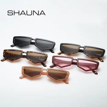 SHAUNA Modes Nelielu Kaķu Acu Saulesbrilles Sievietēm