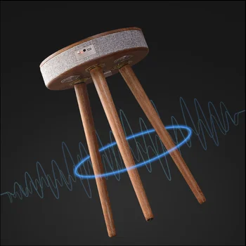 Smart Bluetooth kafijas galda audio mobilo bezvadu lādēšanas sānu galda WiFi smart audio naktsgaldiņš radošo mazas, apaļas galda