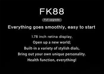 Smart Skatīties FK88 Vīrieši sirds likmi, Fitnesa rokassprādze SmartWatch Sieviešu Pulksteņi IOS PK HW12 sērija 6 Amazfit VTN 2 FK78 W26 W56 X6