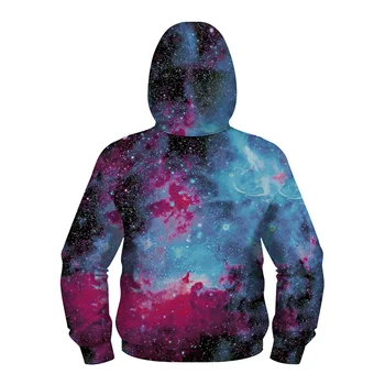 Smieklīgi 3D Iespiesti Kosmosa Galaxy Kapuci sporta Krekls 2019. Gada Rudenī Meitenes Zēni Hoodies Kids Modes garām Piedurknēm Bērnu Ikdienas Jakas