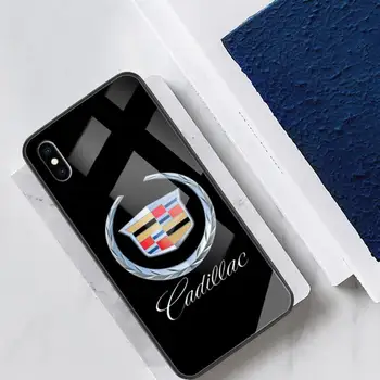 Stilīgs Luksusa Sporta Auto Cadillac Telefonu Gadījumā Rūdīts Stikls Fundas Coque Iphone 12 Mini 11 Pro Max 7 8 PLUS 6s XR Gadījumā