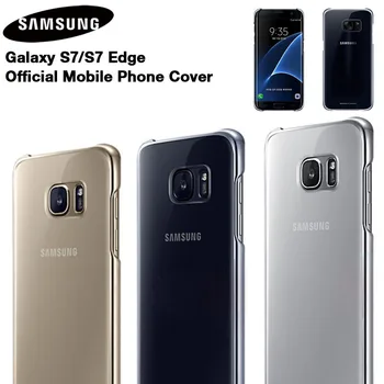 Sākotnējā Caurspīdīgs aizsardzības Apvalks Priekš Samsung Galaxy S7 G9300 S7 malas G9350 Soft Shell Ultra Slim Atpakaļ Aizsardzības Telefonu Gadījumā