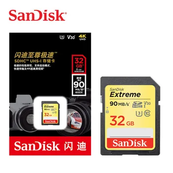 Sākotnējā Jaunas SanDisk Extreme SD Karte 64GB, 128GB 150MB/s Carte Atmiņas SD atmiņas karte, SDXC Class10 C10 U3 V30 4K UHD Kameras SD Kartes