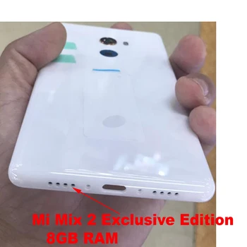 Sākotnējā Jauno Labāko Keramikas Akumulatoru Atpakaļ Vāks Korpusa Aizmugures Durvju Gadījumā Xiaomi Mi Maisījums 2 Mix2 Pro Vāku Telefona Apvalks ar Līmi