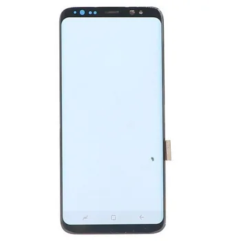 Sākotnējā Super AMOLED S8 Plus Displejs Samsung Galaxy S8+ G955 G955FD G955F Ar rāmi LCD skārienekrānu, Digitizer Dead pikseļi