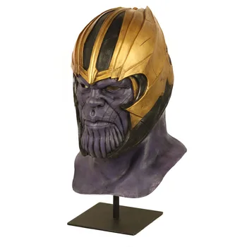 Thanos Masque Lateksa Maskas Cosplay Filmu Infinity Kara Endgame Cimdi Maskas Prop
