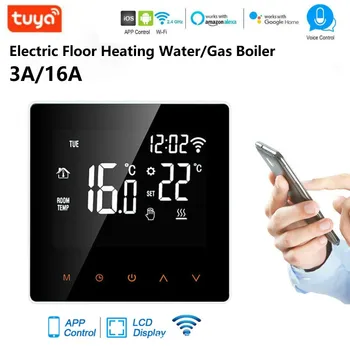 Tuya WiFi Smart Termostats, Temperatūras regulators Elektriskā grīdas Apkure,Ūdens/Gāzes Katlu Balss Darbu par Google Home