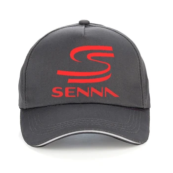 Vasaras Modes Varonis F1 Ayrton Senna klp Vīrieši Sievietes kokvilnas Tētis Sacīkšu auto Beisbola cepurītes regulējams Snapback Cepures kaulu Senna