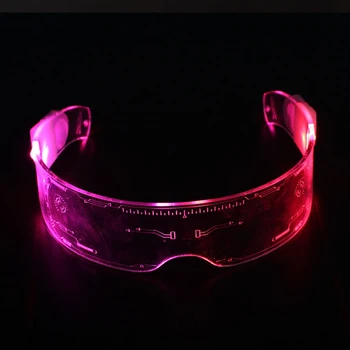 VOGVIGO LED Gaismas Brilles, Futūristiska Elektronisko Vizieri Brilles iedegties Brilles Balsts Halloween Festivāls Bārs Sniegumu