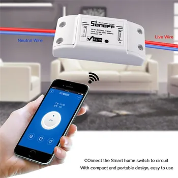 Wifi Slēdzis sonoff pamata Universāla, lai Smart Home Automation Modulis Taimeris Diy Wifi Slēdzis Tālvadības Kontrolieris IOS Android
