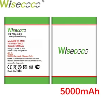 WISECOCO 5000mAh Max Akumulatora Cubot Max Mobilo Tālruni Noliktavā Augstas Kvalitātes +Izsekošanas Numuru