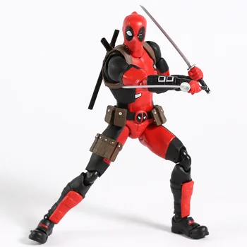 X-Men Deadpool MAFEX NĒ.082 Gurihiru Mākslas Ver. PVC Rīcības Attēls Kolekcionējamus Modelis Rotaļlietas