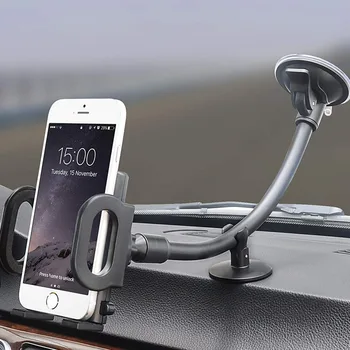 XMXCZKJ Universālā Vējstikla Panelis Elastīgi, Ilgi Roku Auto Telefona turētājs Stiprinājums iPhone X 8 Car Mount holder par Xiaomi tālruni
