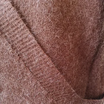 Yinlinhe Krusta V kakla Matains Džemperis Sievietēm Rudenī garām Piedurknēm Pavasara Trikotāžas Džemperis Sievietēm, Liela Izmēra Zaudēt Gadījuma Džemperi 733