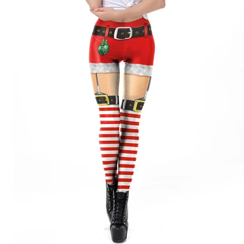 Ziemassvētku garās Zeķes Sievietēm, St Patrick ' s day Leggins 3D Iespiesti Treniņu Legin Festivāls Legging Elastīgs Slim vairāk krāsu