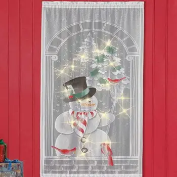 Ziemassvētku Sniegavīrs Aizkari Ziemassvētku Aizkari Vertikālie Tumšie Aizkari Dzīvojamā Istaba Guļamistaba Puse Aizkari Ziemassvētku Mājas Dekoru