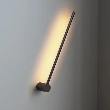 Ziemeļvalstu Minimālisma Ilgi, Sienas Lampas Modernās Led Sienas apgaismojums Iekštelpu Dzīvojamā Istaba guļamistaba LED Nakts Lampa Mājas Dekori Apgaismes Ķermeņi