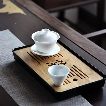 Ķīniešu Kung Fu Tējas Komplekts Tējas Galds Pakalpojumu Renes Bambusa Tējas Paplāti Šķīvītis Ceļojumu Sausā Burbulis, Paplātes, Tējas Ceremoniju Piederumi