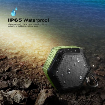 Ūdensizturīgs Āra Bluetooth Skaļruni Portatīvo Bezvadu Subwoofer Skaļruni Dušas Velosipēdu Skaļruņi ar Tūrisma Snap Āķis